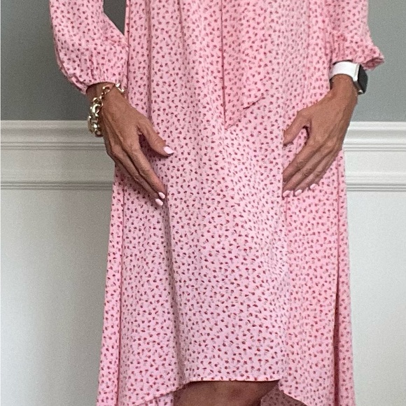 Hi-lo pink dress - Picture 3 of 3